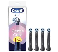 Oral-B iO Gentle Care Cabezales de Recambio Originales, Negro, Pack de 4