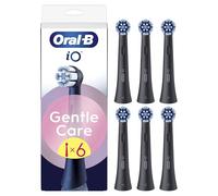 Oral-B iO Gentle Care Cabezales de Recambio Originales, Negro, Pack de 6