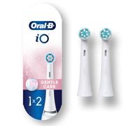 Oral-B iO Gentle Care Cabezales de repuesto para cepillo de dientes eléctrico, color blanco, 2 unidades