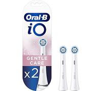 Oral-B iO Gentle Care Recambios Cepillo de Dientes Eléctrico, Pack de 2 Cabezales, Blanco - Originales