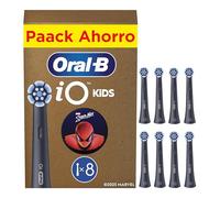 Oral-B iO Kids Marvel Spiderman Cabezales De Recambio Para Niños+6 Años, Pack de 8 Recambios Originales Para Cepillos De Dientes Eléctricos Oral-B iO Kids, Suave con Dientes y Encías Móviles