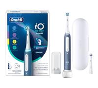 Oral-B iO My Way - Cepillo de dientes eléctrico a partir de 10 años, 4 modos de cepillado para el cuidado dental, cabezal extra para aparatos ortopédicos, 1 estuche de viaje, diseñado por Braun, azul