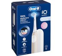 Oral-B iO Series 2 - Cepillo de dientes eléctrico, 1 cepillo, 3 modos de cepillado para el cuidado dental, tecnología magnética, estuche de viaje, diseñado por marrón, rosa calma