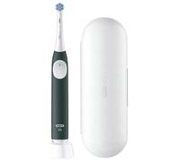 Oral-B iO Series 2 - Cepillo de dientes eléctrico, 1 cepillo, 3 modos de cepillado para el cuidado dental, tecnología magnética, estuche de viaje, diseñado por marrón, verde bosque