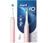 Oral-B iO 3N Cepillo de Dientes Eléctrico con 1 Cabezal, Rosa - Cepillo Dental Suave con Encías, 3 Modos de Cepillado, Sensor de Presión, Temporizador, Soporte de Recambios, Batería de Larga Duración
