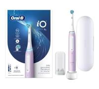 Oral-B iO Series 4 Brosse à dents électrique 4 Modes de brossage pour soins dentaires, technologie magnétique, étui de Voyage, Cadeau Homme/Femme, conçu par Marron, Lavande