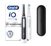 Cepillo de Dientes Oscilante Rotativo Braun Oral-B iO Series 4 Duo 6 Modos 2 Cabezales Sensor de Presión Temporizador Estuche