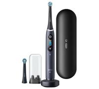 Oral-B iO Series 8 - Cepillo de dientes eléctrico, 2 cabezales de cepillo, 6 modos de cepillado para el cuidado dental, regalo de San Valentín para él o ella, pantalla a color y estuche de viaje,