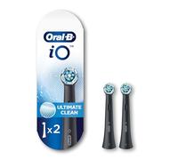 Oral-B iO Series - Cabezales de repuesto para cepillo de dientes eléctrico Oral-B (2 unidades), color negro