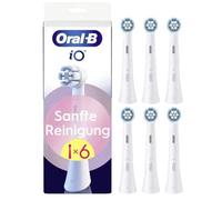 Oral-B iO Gentle Cleaning - Cabezales de repuesto para cepillos de dientes de encías sensibles, color blanco (paquete de 6)