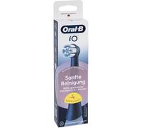 Oral-B iO Gentle Cleaning - Cabezales de repuesto originales para encías sensibles, color negro (paquete de 4)