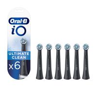 Oral-B iO Ultimate Clean cabezal de recambio para cepillo de dientes eléctrico pack de 8 y 6 unidades, Producto Europeo con Garantía Oficial. Negro x6 NEW
