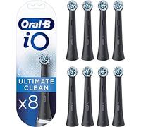 Oral-B Series iO Ultimate Clean Cabezales De Recambio Originales, Pack de 8 Recambios Negros Para Cepillos De Dientes Eléctricos Oral-B iO, Eliminación Profunda De La Placa Bacteriana