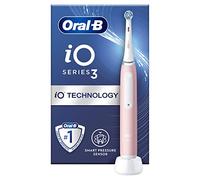 Oral-B iO3 - Cepillos de dientes eléctricos para adultos, 1 cabezal de cepillo de dientes, 3 modos con blanqueamiento de dientes, enchufe británico de 2 pines, color rosa