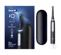 Oral-B Cepillo de dientes eléctrico recargable iO 3 negro, 1 cabezal de repuesto, 1 estuche de viaje. 1 cepillo de dientes