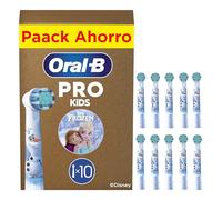 Oral-B Kids Cabezales de Recambio Originales para Niños +3 Años, Pack de 10 | Recambios Auténticos para Cepillo Eléctrico Oral B Pro Kids, con Personajes de Disney Frozen, Suave con Las Encías