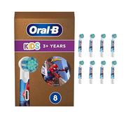 Oral-B Kids Cabezales de Recambio Originales para Niños +3 Años, Pack de 8 - Recambios para Cepillo Eléctrico Oral B Pro Kids, con Motivos de Spiderman, Filamentos Extrasuaves
