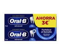 Oral-B Dentífrico Advanced Fortalece el Esmalte 75 ml + 75 ml