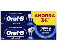Oral-B Pasta de Dientes Advanced Fortalece Esmalte 2x75 ml