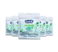 Oral-B Picas de seda de menta fresca con alcance de frescura, resistente a la rotura, 75 unidades (paquete de 5)