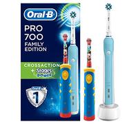 Oral-B Power Pro 700 + Etapas Family Pack De Alimentación - 2 Cepillos De Dientes Éctrico 2 Unidades 540 g