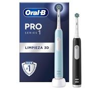 Oral-B Pro 1 PRO1CRSDUO cepillo eléctrico para dientes Adulto Cepillo dental oscilante Negro, Turquesa, Blanco