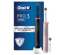 Oral-B Pro 3 3950n, Rosa y negro Cepillos De Dientes Eléctricos Diseñados Por Braun