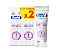 Oral-B Pro 3D White Clinical Dentífrico Blanqueante, 2x75ml | Pasta de Dientes Blanqueadora con Sabor a Menta Siempreverde, Elimina Las Manchas Superficiales, Blanqueamiento Intensivo