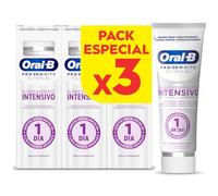 Oral-B Pro 3D White Clinical Dentífrico Blanqueante, 3x75ml | Pasta de Dientes Blanqueadora con Sabor a Menta Siempreverde, Elimina Las Manchas Superficiales, Blanqueamiento Intensivo