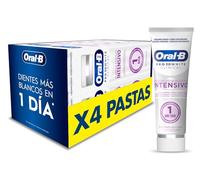 Oral-B Pro 3D White Clinical Dentífrico Blanqueante, 4x75ml | Pasta de Dientes Blanqueadora con Sabor a Menta Siempreverde, Elimina Las Manchas Superficiales, Blanqueamiento Intensivo