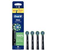 Oral-B Pro Cross Action - Cabezal de cepillo de dientes eléctrico, en forma de X y cerdas anguladas para una eliminación más profunda de la placa, paquete de 4 cabezales de cepillo de dientes, color