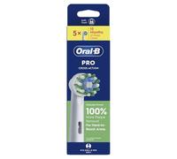 Oral B Pro Cross Action - Cabezales de cepillo de dientes eléctrico, 5 piezas, color blanco