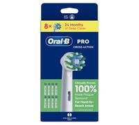 Oral-B Pro Cross Action - Cabezales de cepillo de dientes, paquete de 8 unidades, adecuados para buzón