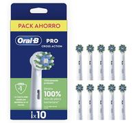 Oral-B Pro CrossAction Cabezales de Recambio Originales, Blanco, Pack de 10