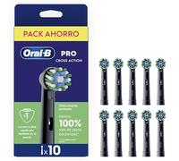 Oral-B Pro CrossAction Cabezales de Recambio Originales, Negro, Pack de 10