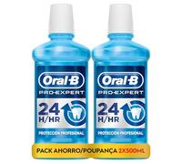 Oral-B Pro-Expert Protección Profesional Enjuague Bucal, Protege contra La Placa, Sabor a Menta Fresca, Pack de 2, 2x500 ml