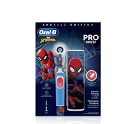 Oral-B Vitality Pro Kids Spiderman Niño Cepillo dental oscilante Azul, Rojo