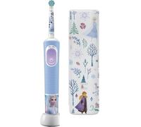 Oral-B Pro Kids Cepillo de dientes eléctrico para niños con personajes de Frozen, estuche de viaje, creado con tecnología Braun, para niños mayores de 3 años