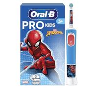 Oral-B Pro Kids Cepillo de Dientes Eléctrico Spider-Man para Niños +3 Años - Cepillo Dental Infantil con 1 Cabezal, 2 Modos de Cepillado, Filamentos Extrasuaves para Encías Sensibles