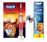 Oral-B Pro Kids Rey León Cepillo Eléctrico con 1+8 Recambios