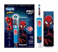 Oral-B Vitality Pro Kids Spiderman Niño Cepillo dental oscilante Azul, Rojo