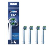 Oral-B Pro Precision Clean - Cabezal de cepillo de dientes eléctrico, forma de X y cerdas anguladas para una eliminación más profunda de la placa, paquete de 4 cabezales de cepillo de dientes, color