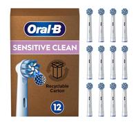 Oral-B Pro Sensitive Clean Cabezales de Recambio Originales, Blanco, Pack de 12 - Recambios para Cepillo de Dientes Eléctrico Oral B Pro, Filamentos Ultrasuaves para Encías Sensibles