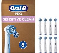 Oral-B Pro Sensitive Clean Recambios ORIGINALES para Cepillo de Dientes Eléctrico Oral B, Pack de 8 Cabezales, Filamentos Ultrasuaves Blanco (Tamaño Buzón)
