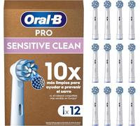 Oral-B Pro Sensitive Clean Recambios ORIGINALES para Cepillo de Dientes Eléctrico, Pack de 12 Cabezales, Blanco - Originales (Tamaño Buzón)