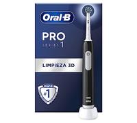 Oral-B Pro Series 1 Cepillo de Dientes Eléctrico, 1 Cabezal, Negro | con Mango Recargable Y 1 Recambio, 3 Modos de Cepillado, Temporizador Y Sensor de Presión, Diseñado por Braun