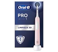 Oral-B Pro Series 1 Cepillo de Dientes Eléctrico con Mango Recargable y Cabezal, Diseñado por Braun, Regalos Originales para Mujer y Hombre - Rosa