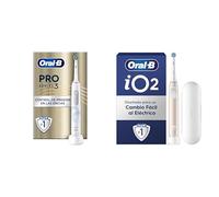 Oral-B Pro Series 3 Cepillo de Dientes Eléctrico + Oral-B iO 2 Cepillo de Dientes Eléctrico Rosa Suave con Estuche de Viaje