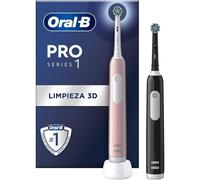 Oral-B Pro1 Christmas Pack de 2 Cepillos de Dientes Eléctricos Rosa/Negro