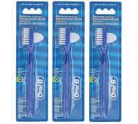 Oral-B prótesis manual doble cabezal de cepillo cepillo de dientes suave - 3 ...